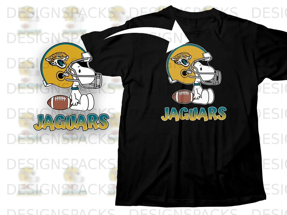 Snoopy Jacksonville Jaguars Football Helmet Tee product type