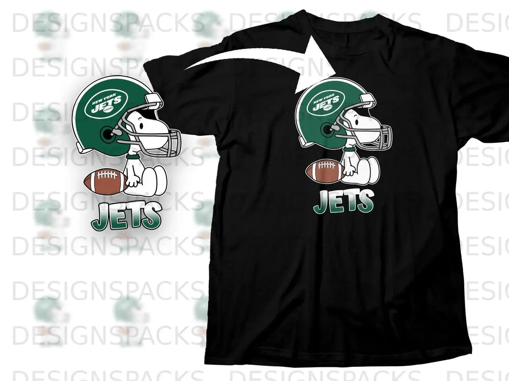 Snoopy New York Jets Helmet Football JETS Black product type