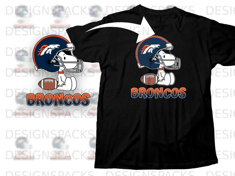 Snoopy Broncos Football Helmet Character Cartoon product type