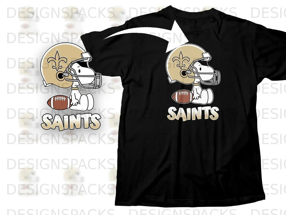 Snoopy Saints Football Helmet Character Design product type