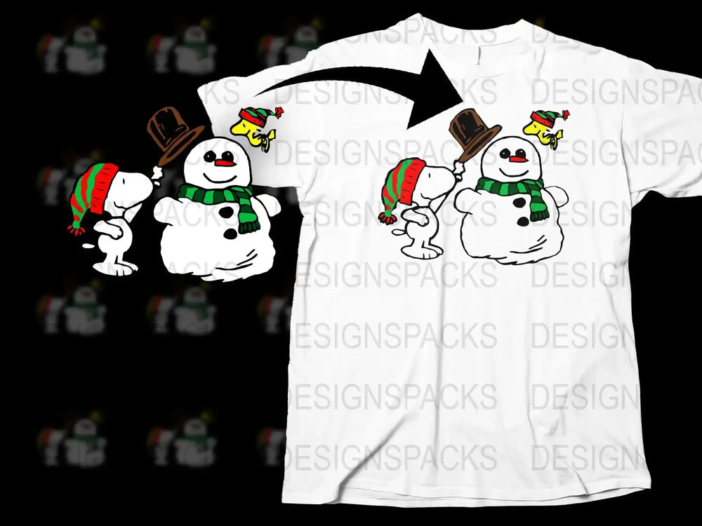 Cute Snowman T-Shirt, Festive Holiday Apparel, Christmas Snowmen Tee, Winter Fashion for All Ages