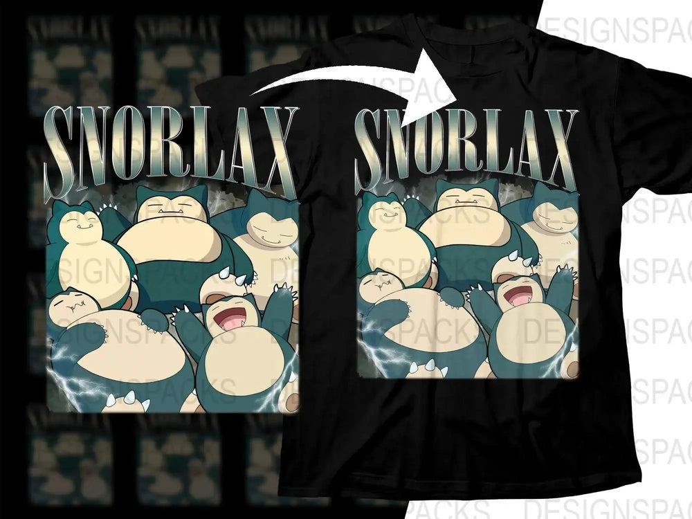 Snorlax Group Bootleg Movie Poke Png Digital Download