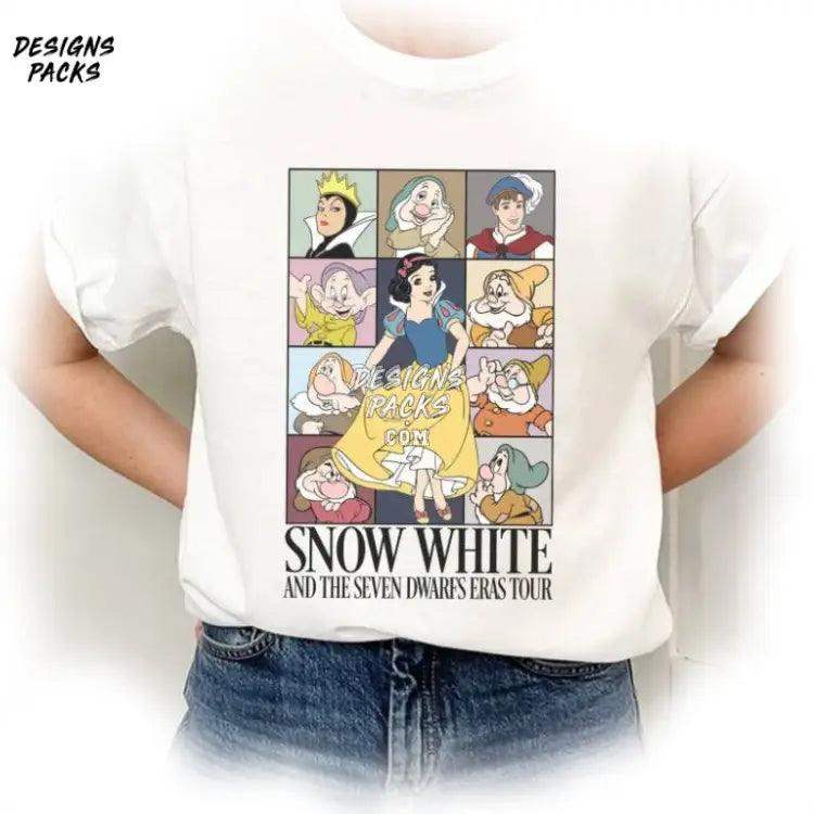 Snow White And The Seven Dwarfs Magic Kingdom Cartoon Eras Tour Style Png Design