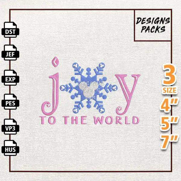 Snowflakes Cartoon Movie Embroidery Design