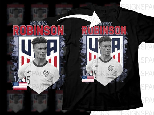 Soccer Fan Tee Iconic Antonee Robinson Player Soccer Png Digital Download