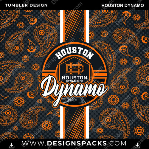 Soccer Handkerchief Houston Dynamo MLS Soccer Tumbler Digital Wrap Design Download