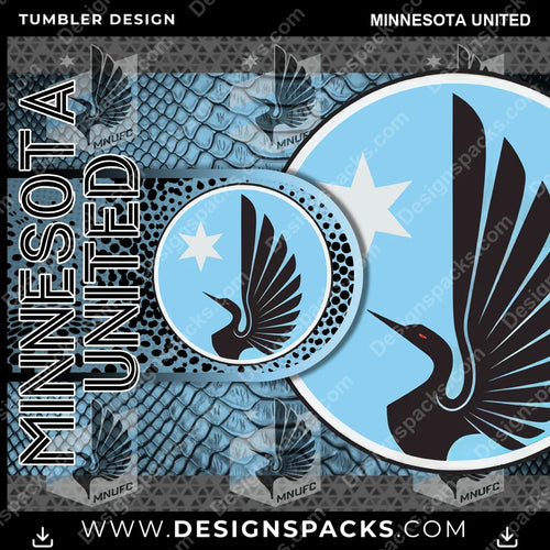 Soccer Hyper Minnesota United MLS Soccer Tumbler Digital Wrap Design Download