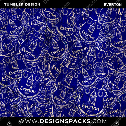 Soccer Logo BG Everton MLS Soccer Tumbler Digital Wrap Design Download