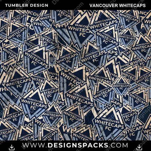 Soccer Logo BG Vancouver Whitecaps MLS Soccer Tumbler Digital Wrap Design Download