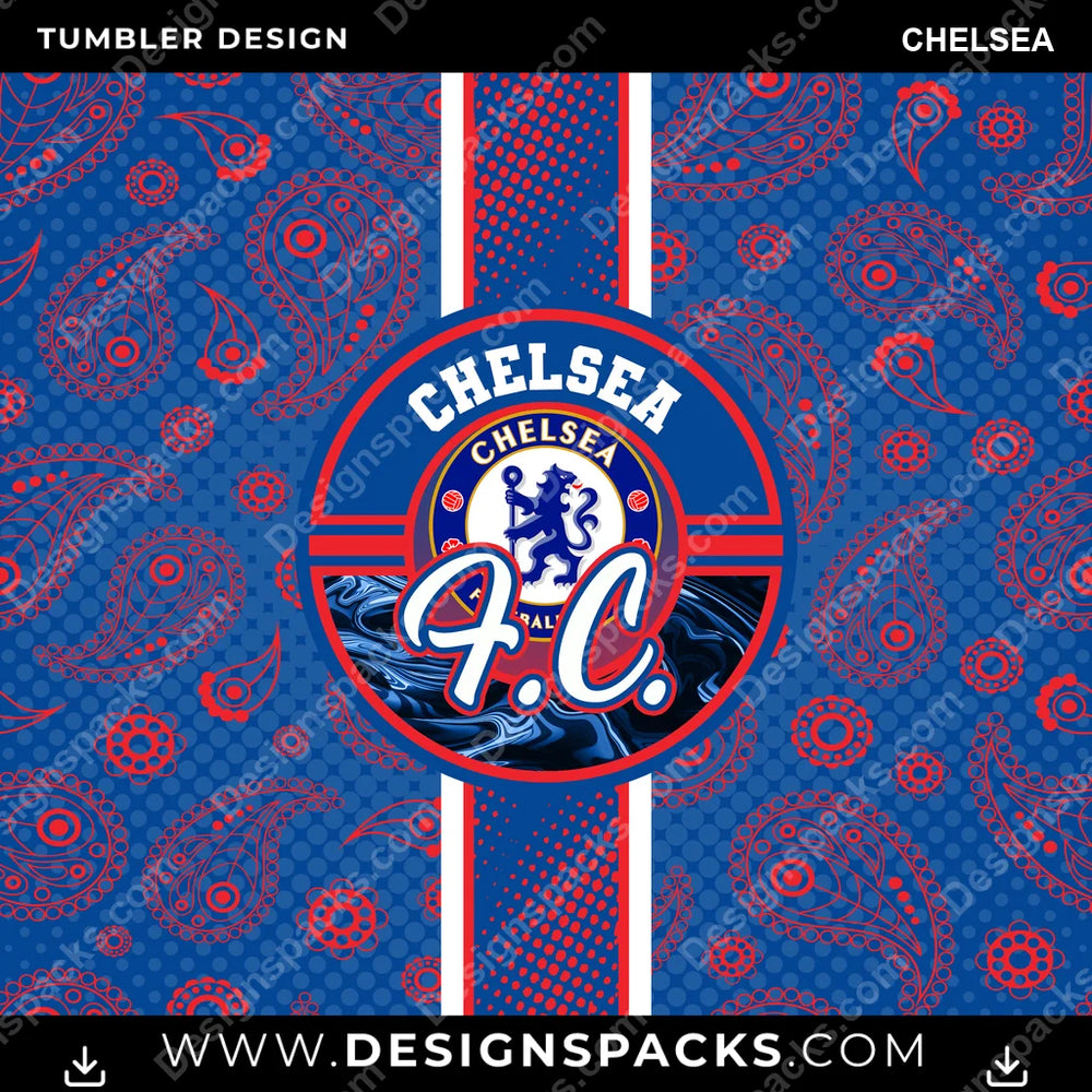 Soccer UK Handkerchief Chelsea MLS Soccer Tumbler Digital Wrap Design Download