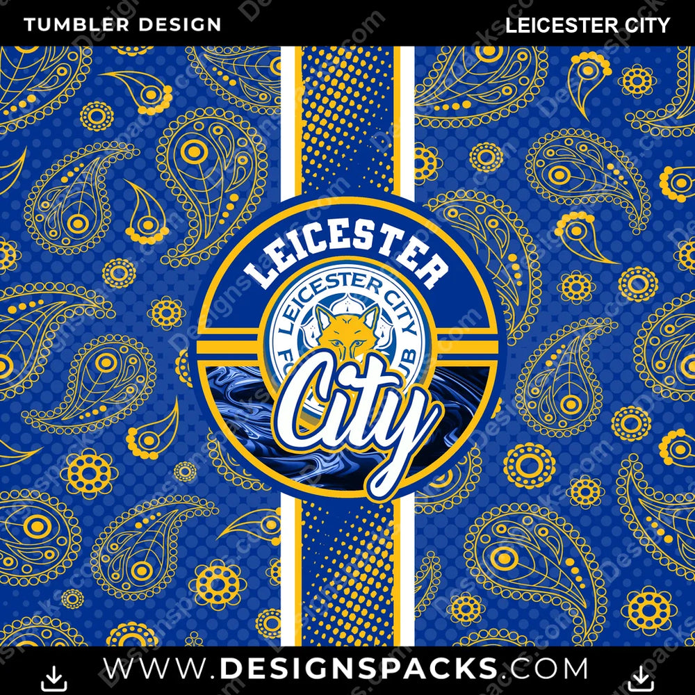 Soccer UK Handkerchief Leicester City MLS Soccer Tumbler Digital Wrap Design Download