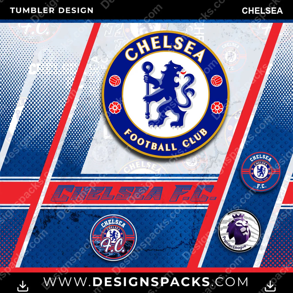 Soccer UK Sports Chelsea MLS Soccer Tumbler Digital Wrap Design Download