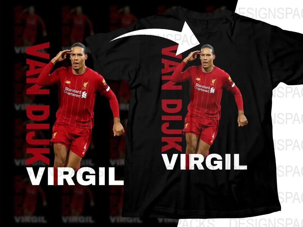 Soccer Van Dijk Graphic Player Soccer Png Digital Download