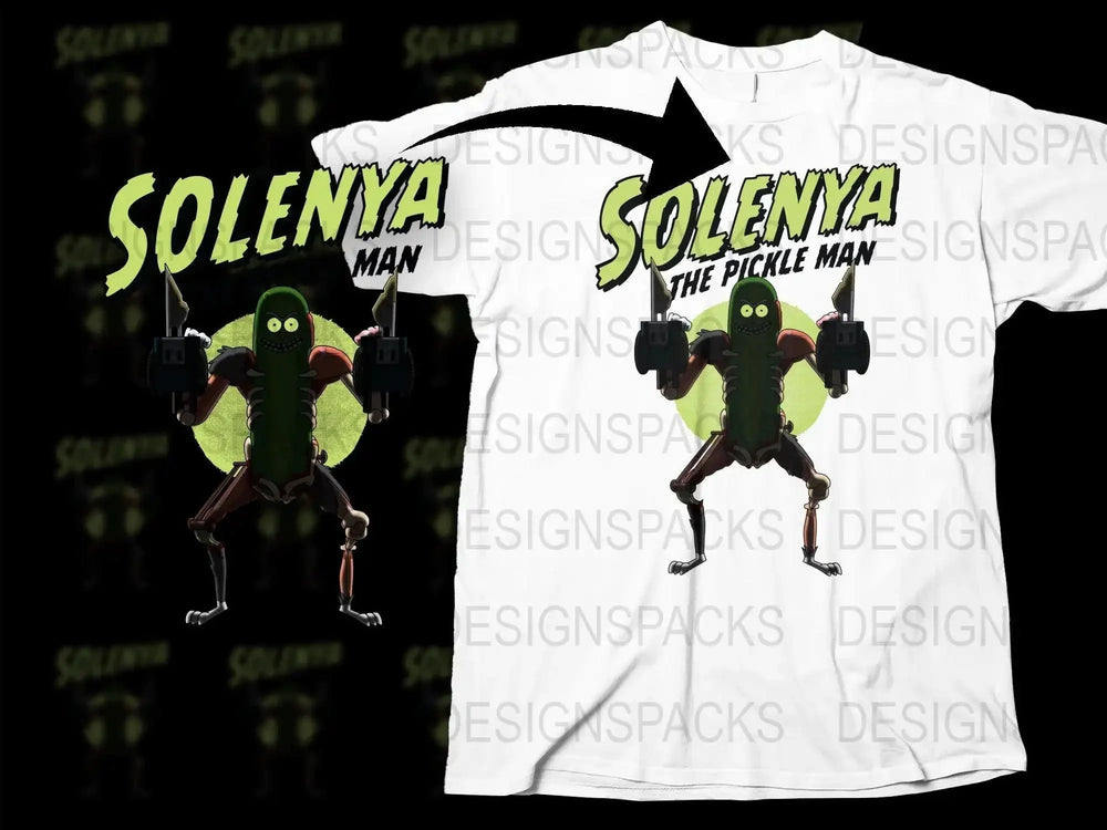 Solenya The Pickle Man Character Themed Png Digital Download
