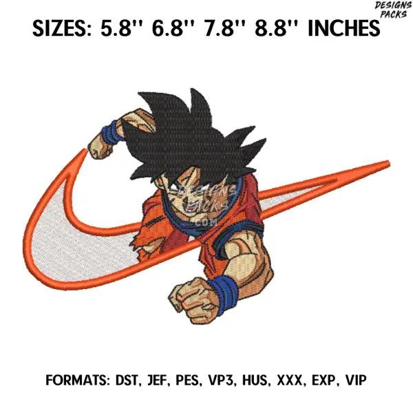 Son Goku Embroidery Design File, Dragon Ball Anime Embroidery Design, Anime Pes Design Brother, Machine embroidery file