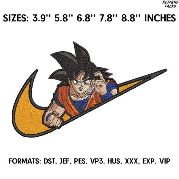 Son Goku Embroidery Design File, Dragon Ball Anime Embroidery Design, Anime Pes Design Brother, Machine embroidery file