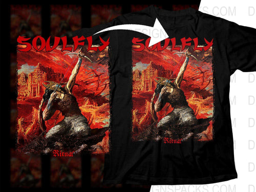 Soulfly Ritual Album Themed Rock Rock Png Halftone Digital Download