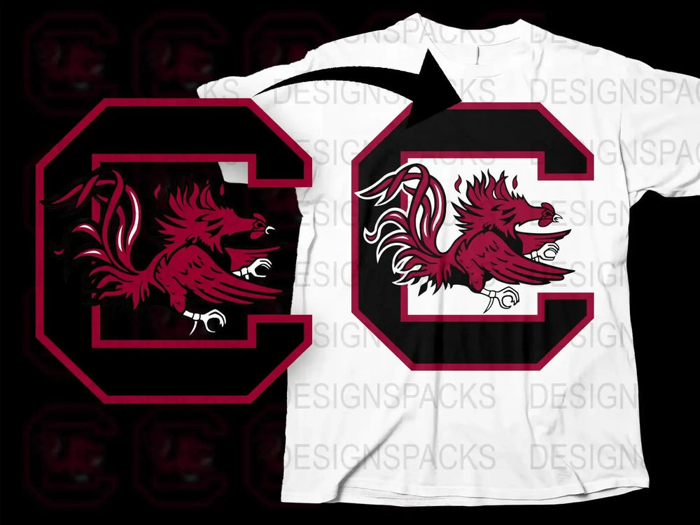 South Carolina Gamecocks College Football Png Digital Download