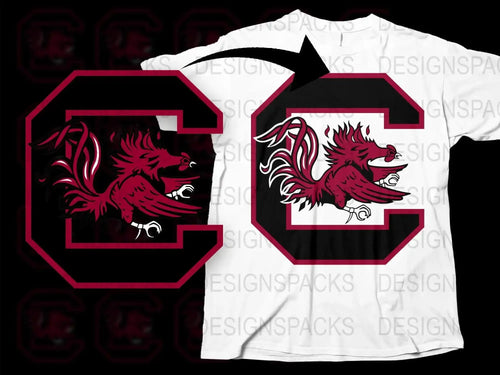 South Carolina Gamecocks College Football Png Digital Download