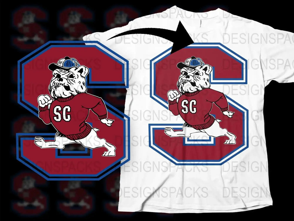 South Carolina State Bulldogs College Football Png Digital Download