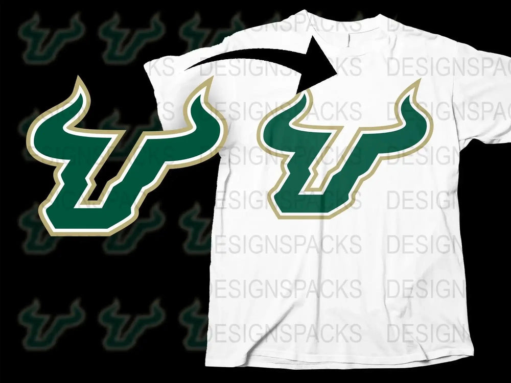 South Florida Bulls College Football Png Digital Download