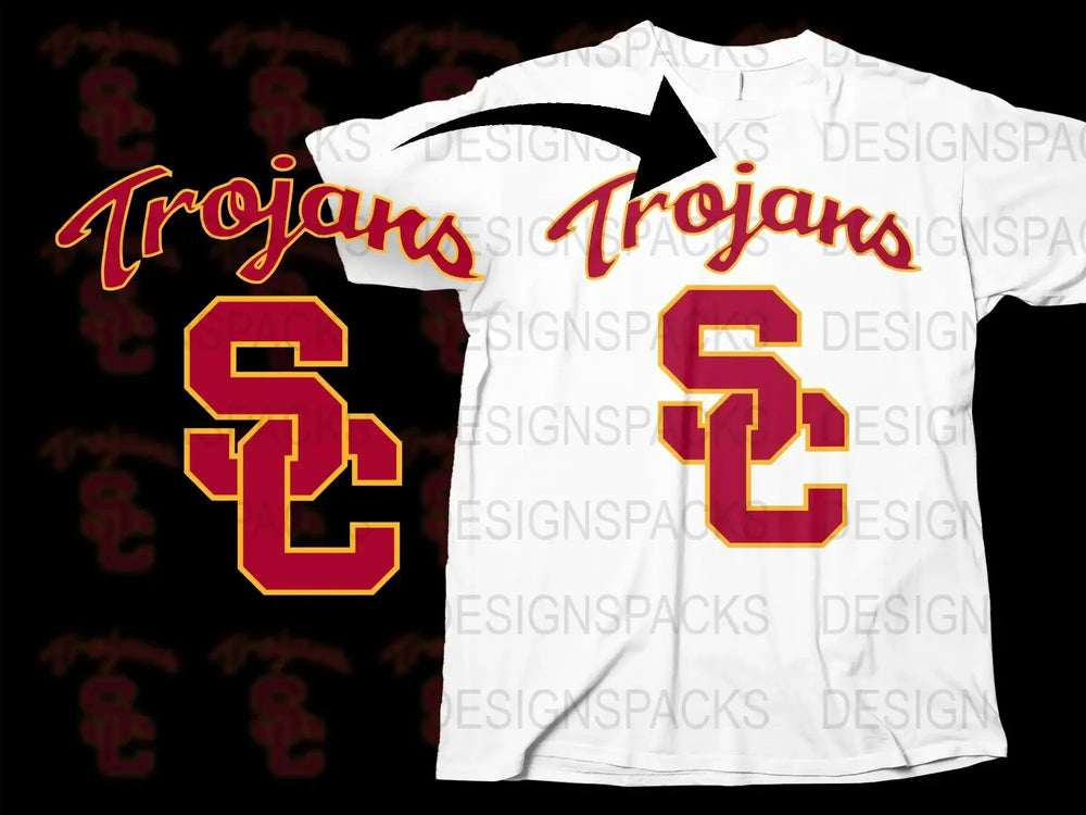 Southern California Trojans College Football Png Digital Download