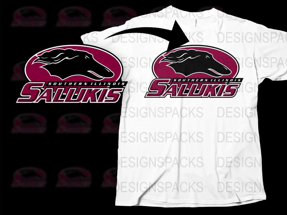 Southern Illinois Salukis College Football Png Digital Download