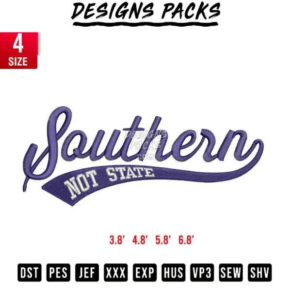 Southern not state Embroidery Design 