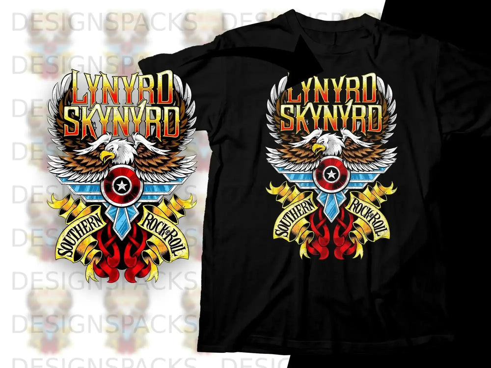 Southern Rock Eagle Icon T-Shirt Png Digital Download