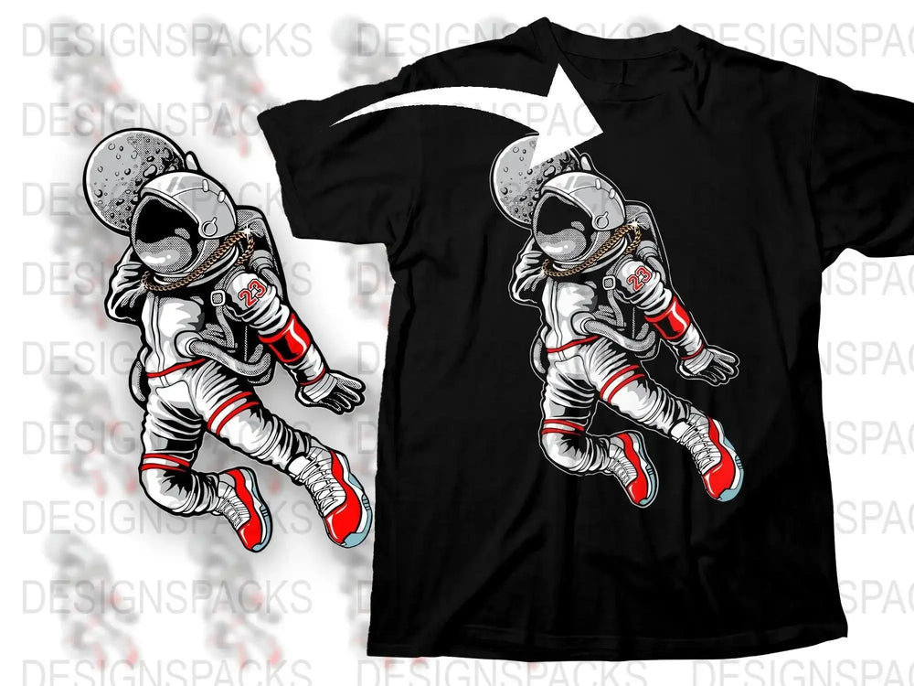 Space Explorer Astronaut Design Graphic Png Digital Download