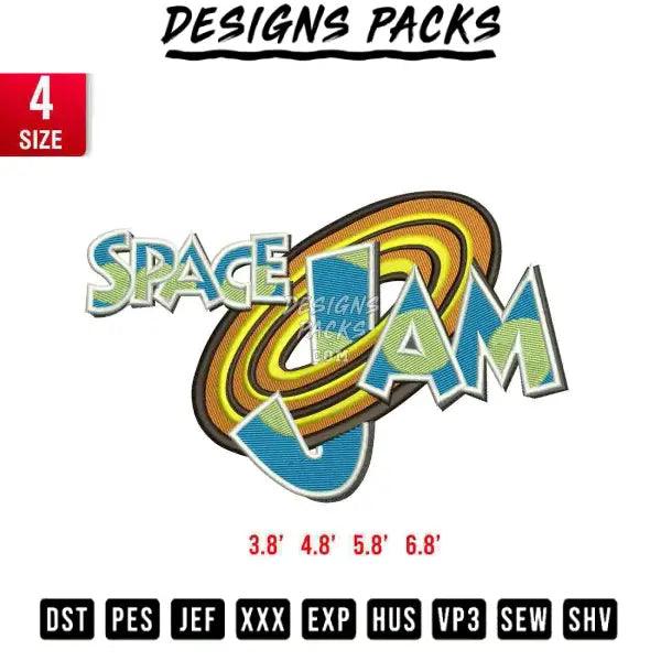 Space Jam Embroidery Design 