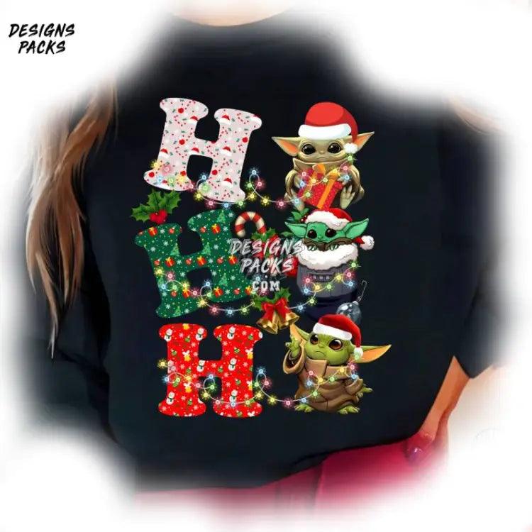 Space Serie Ho Yoda Christmas Baby Png Design