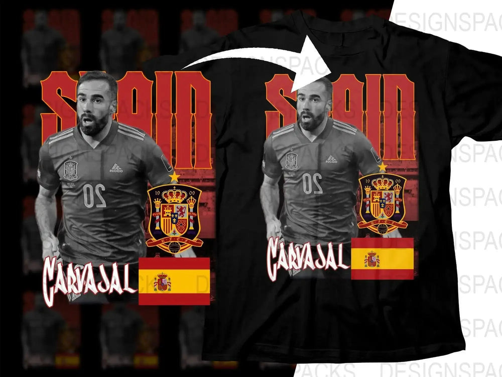 Spain Soccer Star Carvajal Soccer Png Digital Download
