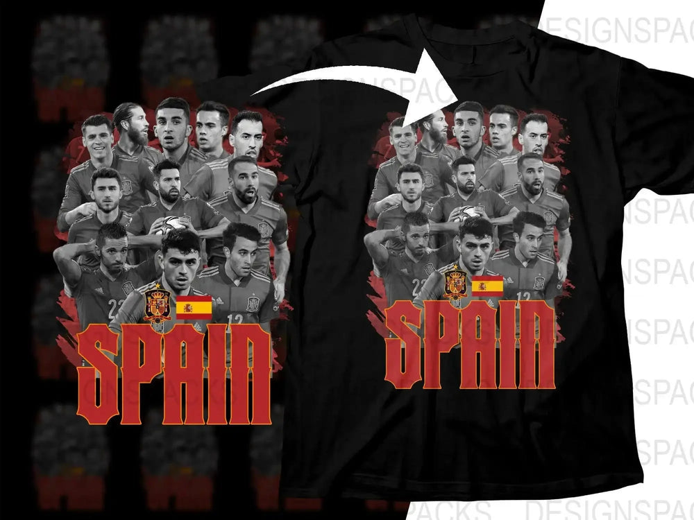Spain Soccer Team Graphic Soccer Png Digital Download