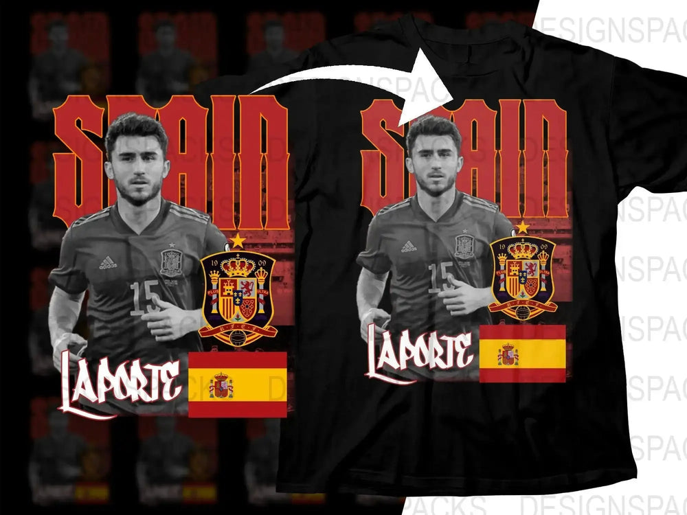 Spain Soccer Team Laporte Crest Graphic Soccer Png Digital Download