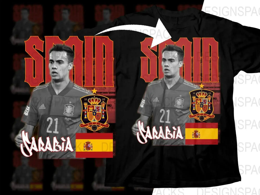 Spain Soccer Team Supporter's Sarabia Pablo Soccer Png Digital Download