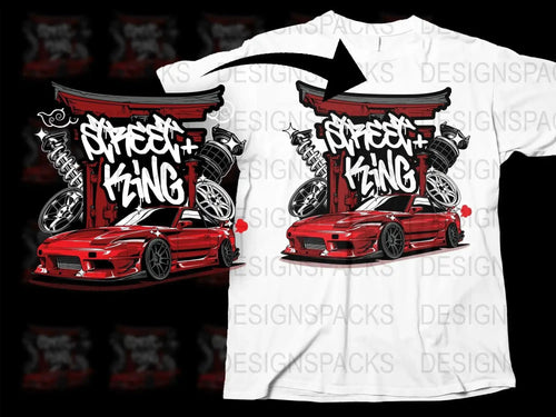 Speed King Car Racing Street Art Png Digital Download