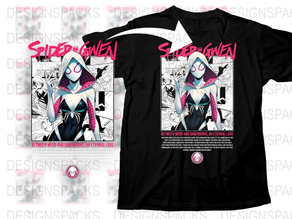 Spider-Gwen Webs and Dimensions Eternal Love Png Digital Download