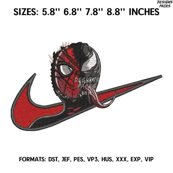 Spiderman and Venom Embroidery design file pes. Anime embroidery design., Anime pes design