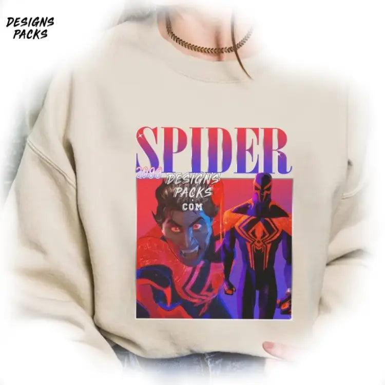 Spider - Man Across The Spider - Verse Sublimation Vintage Pider 2099 Png Design