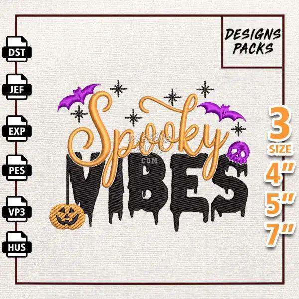 Spooky Halloween Embroidery Design