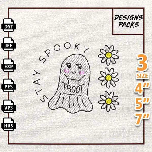 Spooky Halloween Embroidery Design