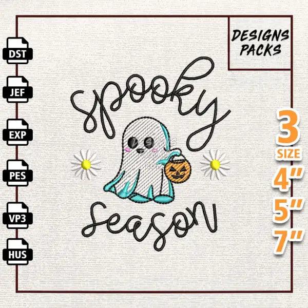 Spooky Halloweens Embroidery Design