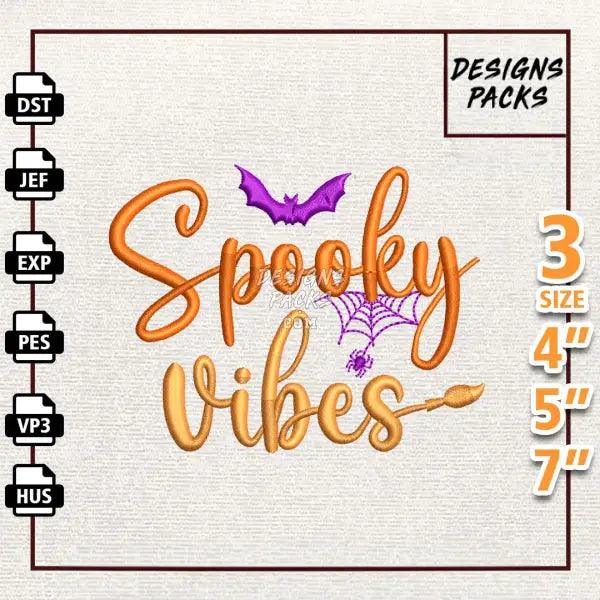 Spooky Vibes Embroidery Design