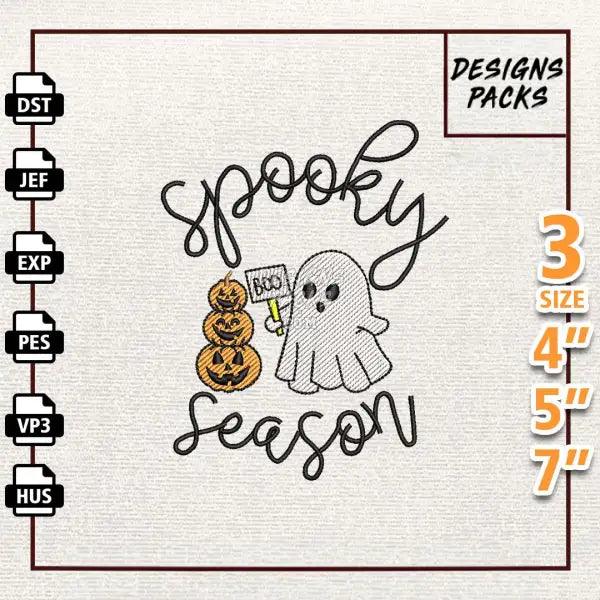Spooky Vibes Embroidery Design