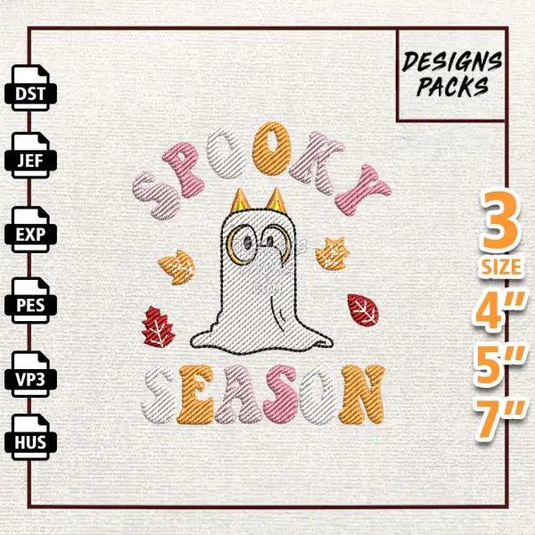 Spooky Vibes Embroidery Design