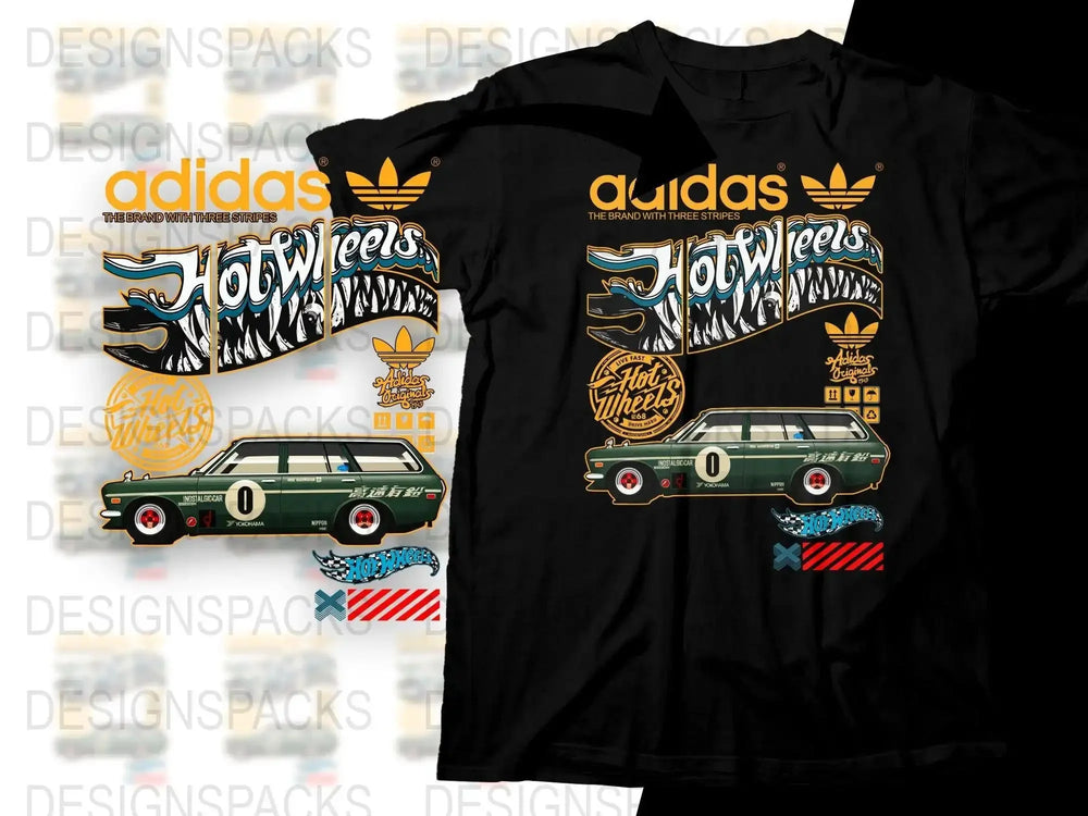 Sport Brand and Hot Wheels Branded Graphic Png Digital Download