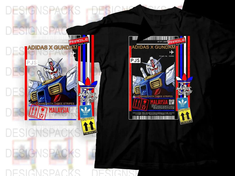 Sport Brand x Gundam Original Graphic Png Digital Download