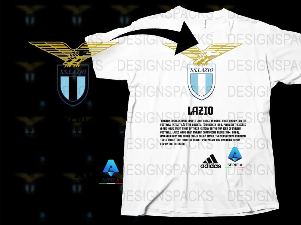 S.S. Lazio Logo Emblem Soccer Fan Png Digital Download