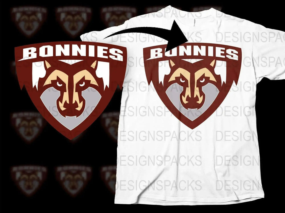 St Bonaventure Bonnies College Football Png Digital Download